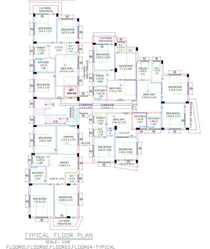  swarnataree-apartment Swarna Taree Apartment Cluster Plan from 1st to 5th Floor