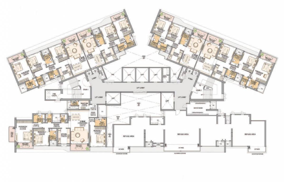 beaumonte tower c Tower C Cluster Plan for 21th Floor