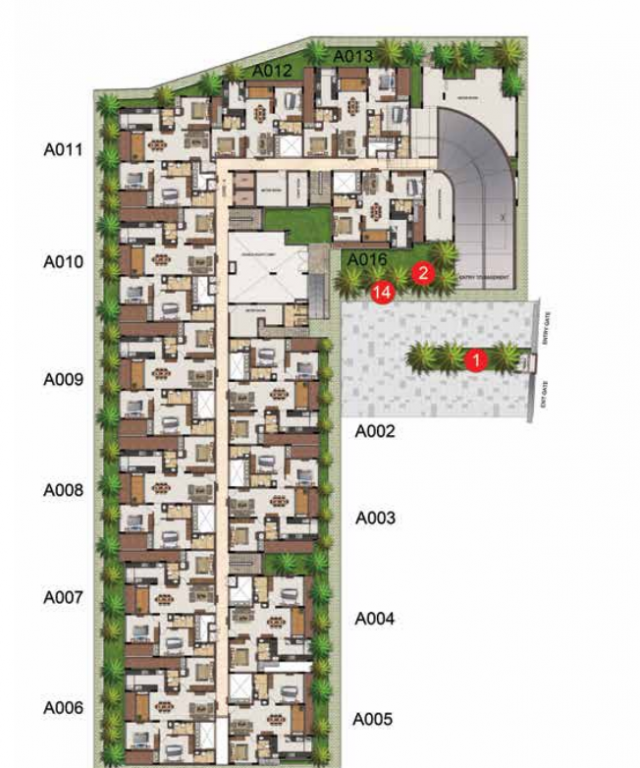  majestica Block 1 Cluster Plan
