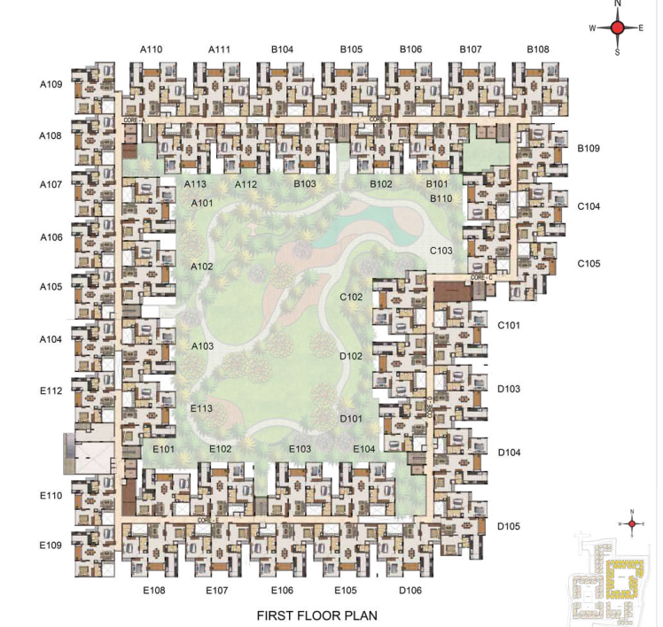  majestica Block 2 Cluster Plan
