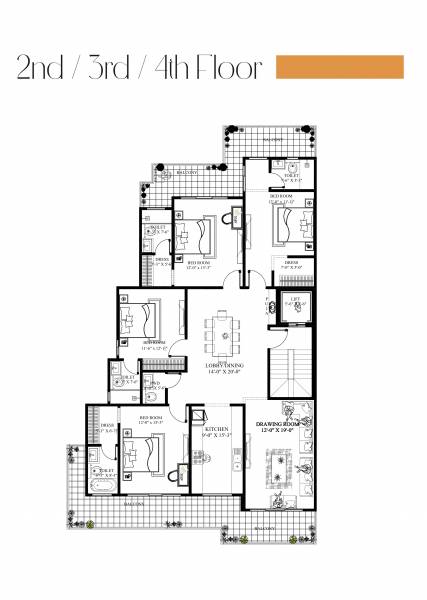  floors-mayfield-garden-2 Dummy Tower Cluster Plan