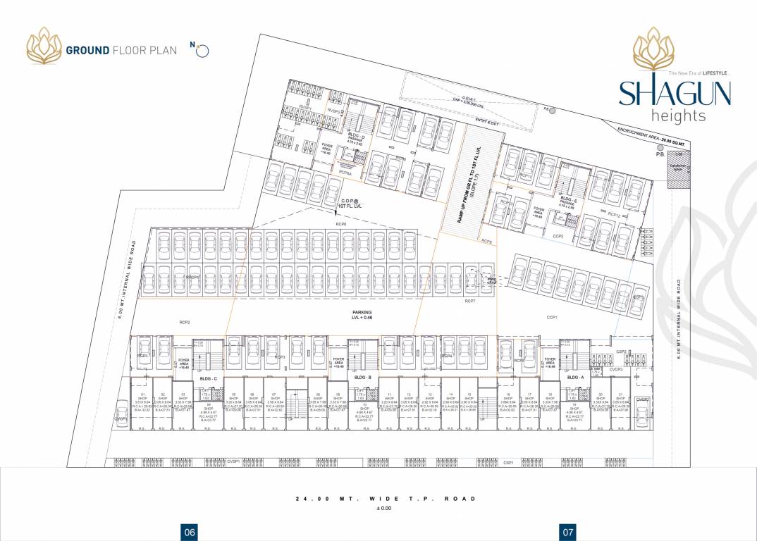  shagun heights Block A,B,C,D & E Cluster Plan