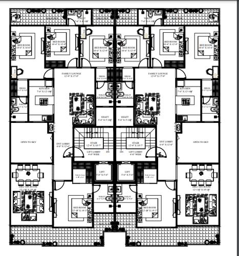  floor-sushant-lok-1 Palm Floor Sushant Lok 1 Cluster Plan