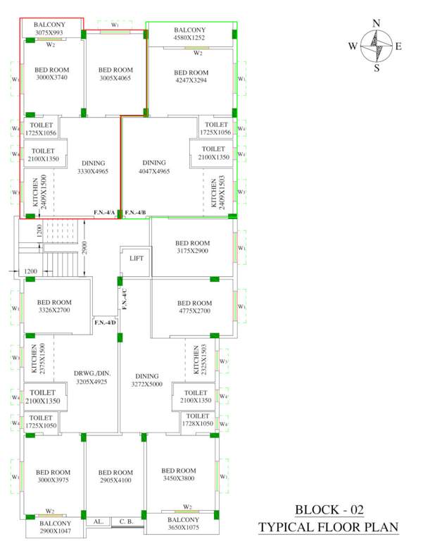  shantinikatan apartment Shantinikatan Apartment Cluster Plan