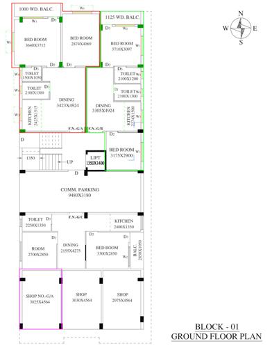  shantinikatan-apartment Shantinikatan Apartment Cluster Plan