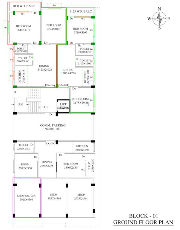  shantinikatan apartment Shantinikatan Apartment Cluster Plan