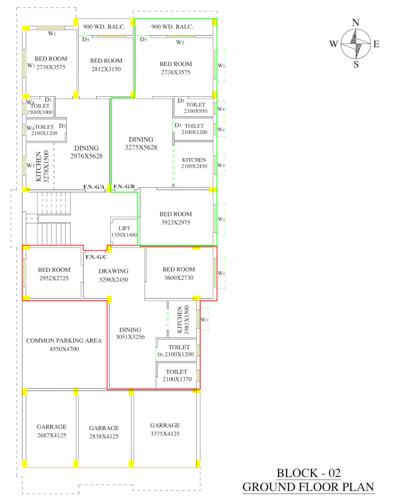  shantinikatan-apartment Shantinikatan Apartment Cluster Plan