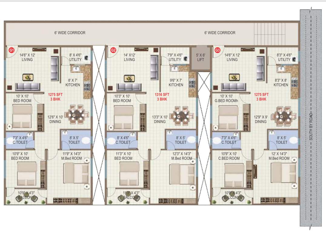  jewel Jewel Cluster Plan from ground to 4th Floor