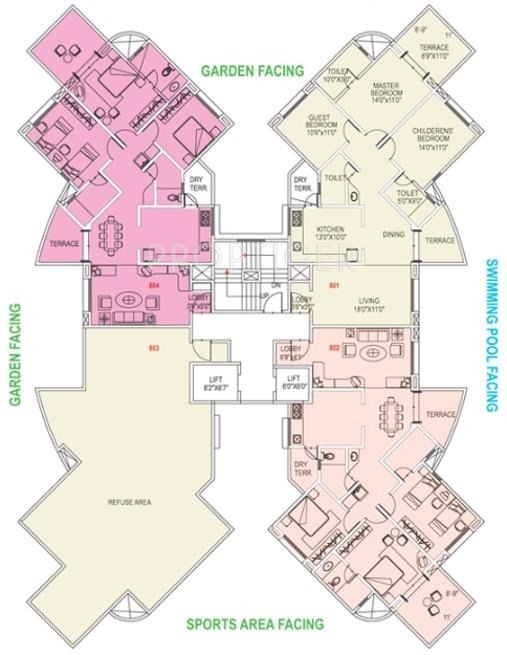 swiss county Tower B Cluster Plan