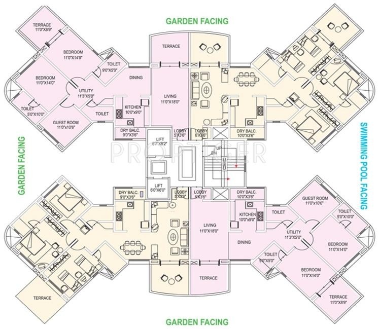 swiss county Tower D Cluster Plan