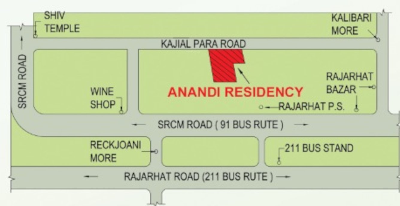  anandi residency Location Plan
