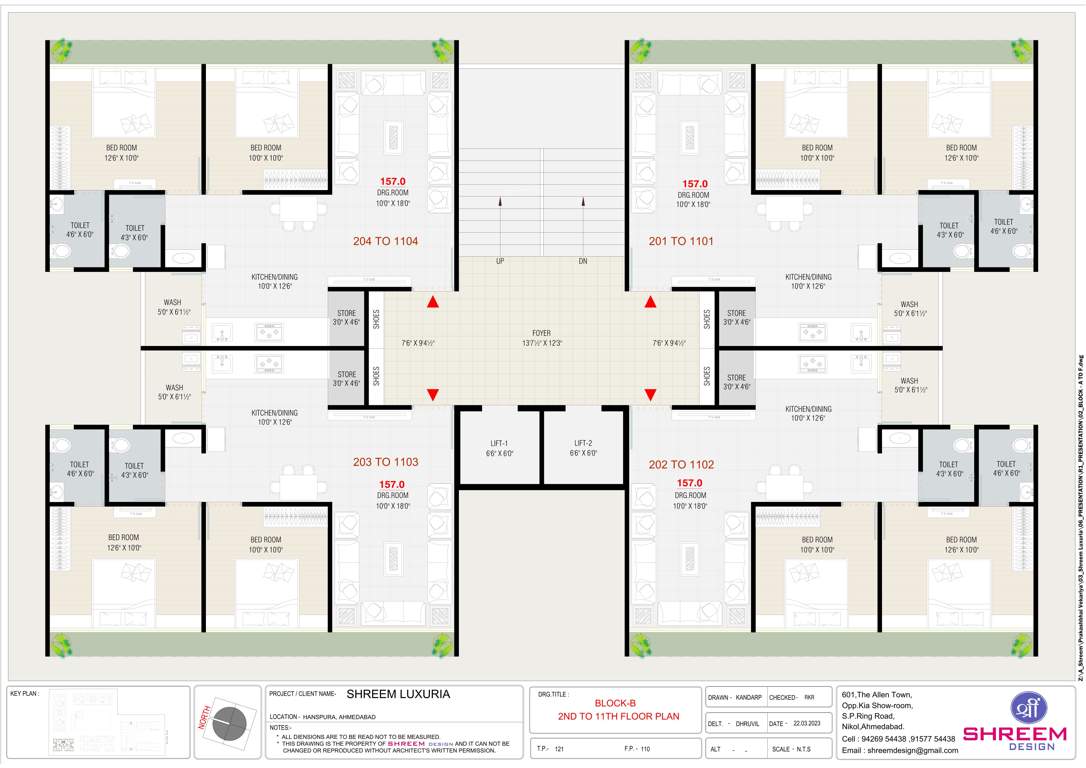  shreem luxuria B Cluster Plan