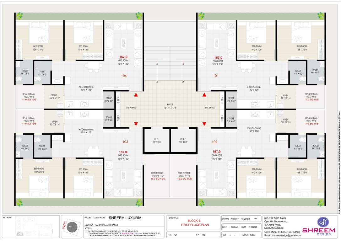  shreem luxuria B Cluster Plan