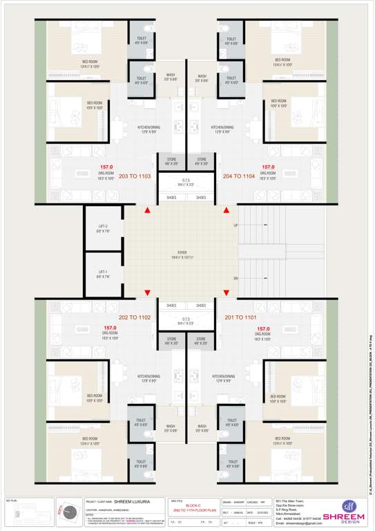  shreem luxuria C Cluster Plan