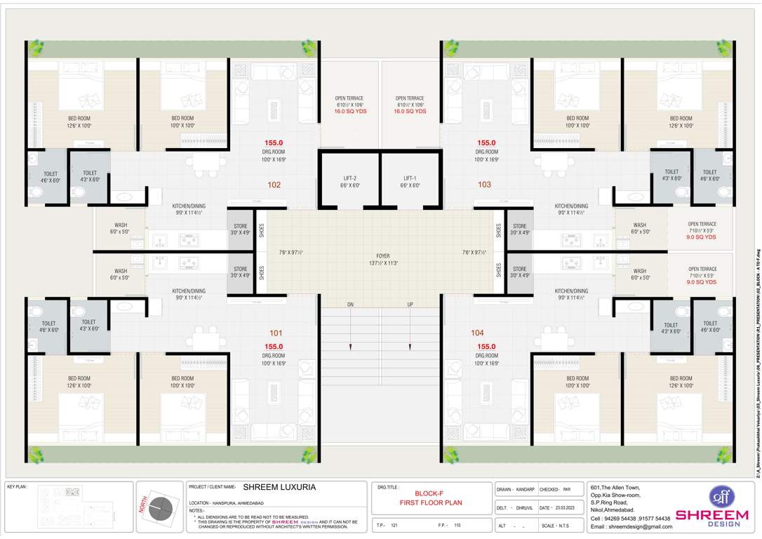  shreem luxuria F Cluster Plan