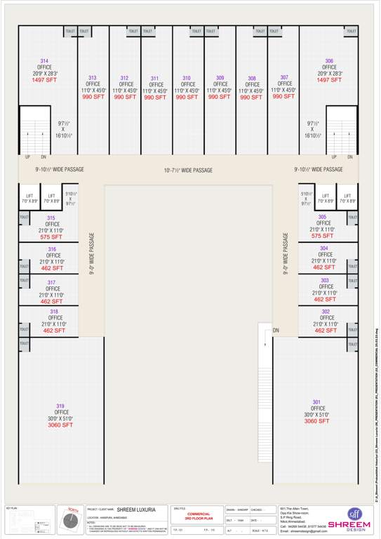  shreem luxuria H Cluster Plan