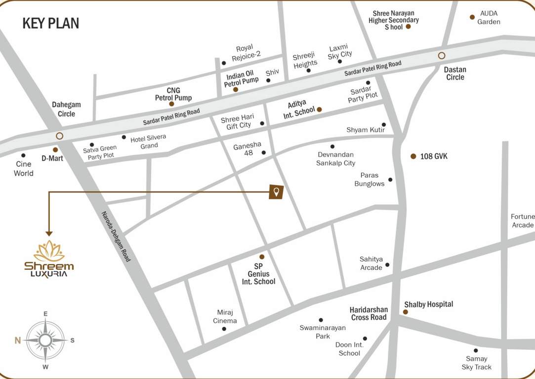  shreem luxuria Location Plan