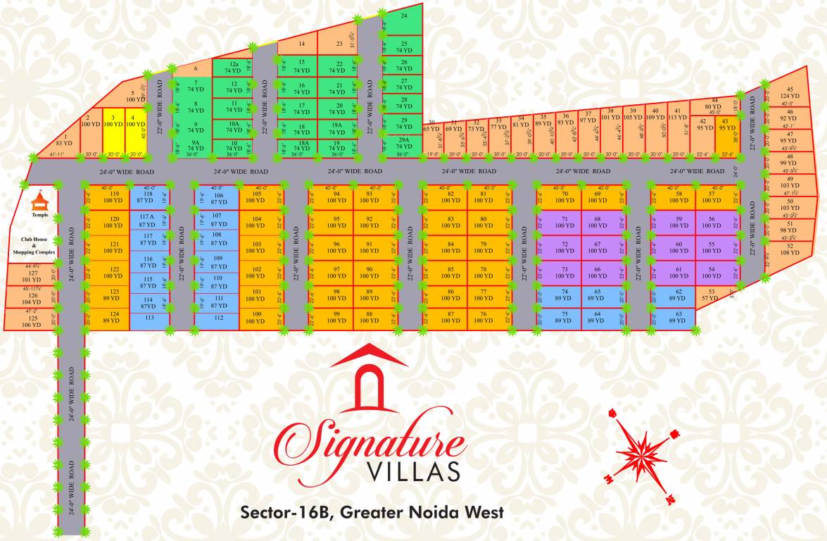  signature villas Layout Plan