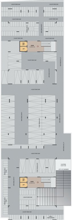  atharva elanza Block A And Block B Basement 2  Cluster Plan