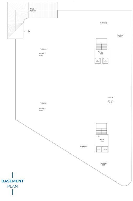 sky elanza Block A And Block B Basement Cluster Plan
