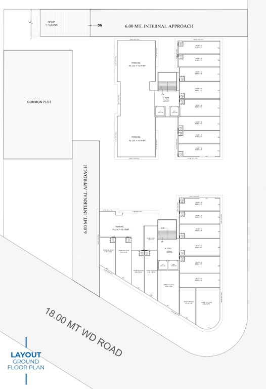 sky elanza Block A And Block B Cluster Plan for ground Floor