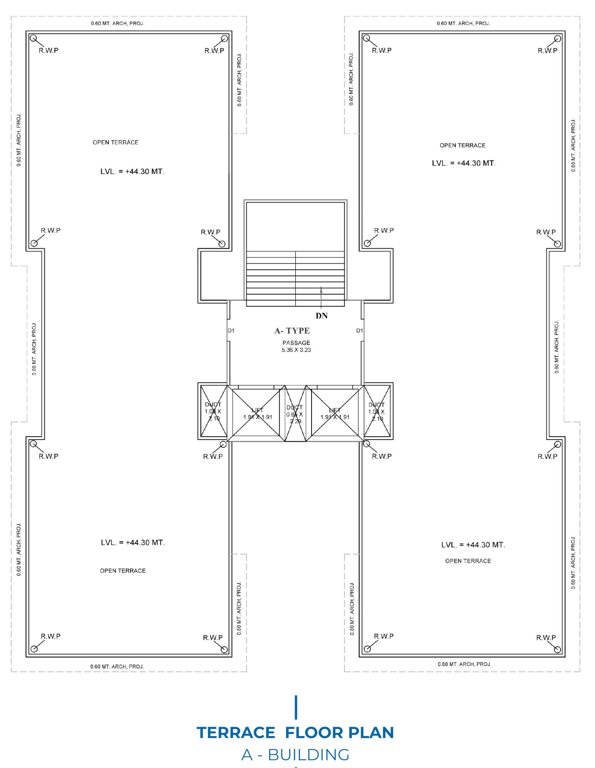 sky elanza Block AAnd Block B TERRACE Cluster Plan