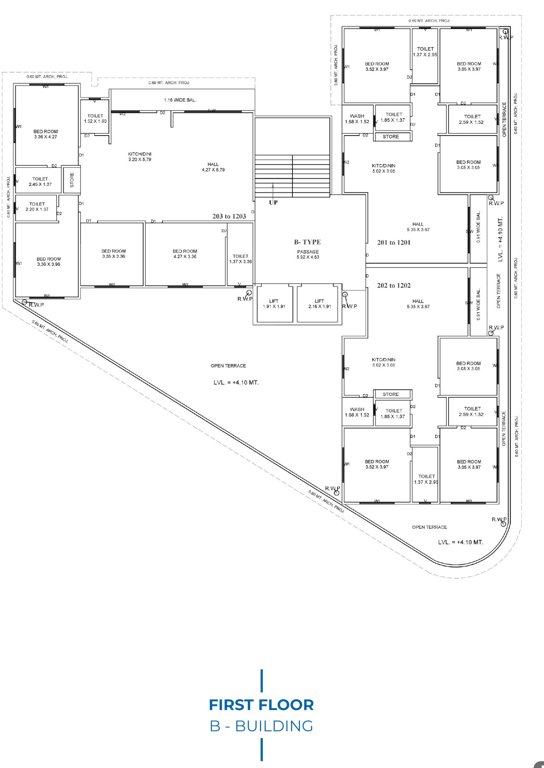 sky elanza Block B And Block B Cluster Plan for 1st Floor