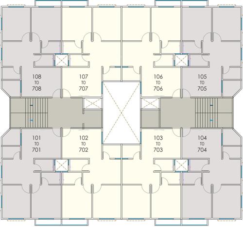  niharika-park-apartment-chsl Niharika Park Apartment CHSL Cluster Plan For Typical Floor Plan