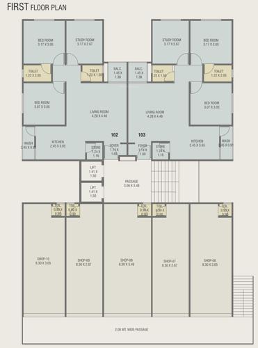  signature-residency Signature Residency Cluster Plan for 1st Floor