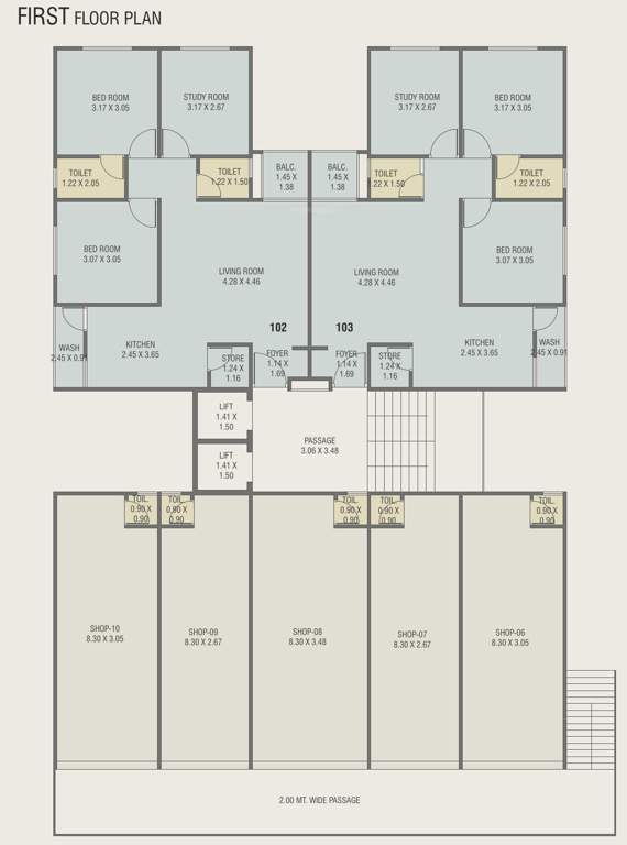 signature residency Signature Residency Cluster Plan for 1st Floor