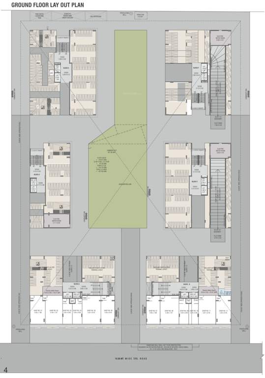  festival o2 Block A To F Cluster Plan for ground Floor