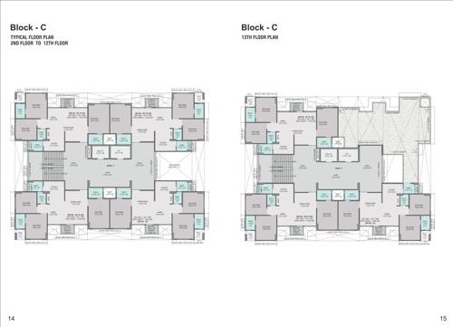  festival-o2 Block C Cluster Plan from 2nd to 13th Floor