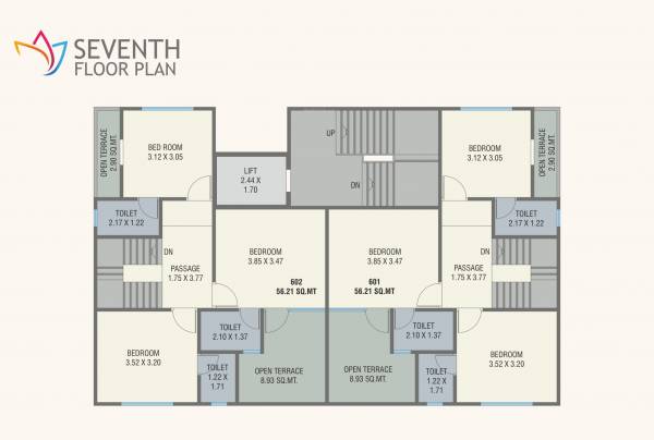  keshav-complex Keshav Complex Cluster Plan for 7th Floor