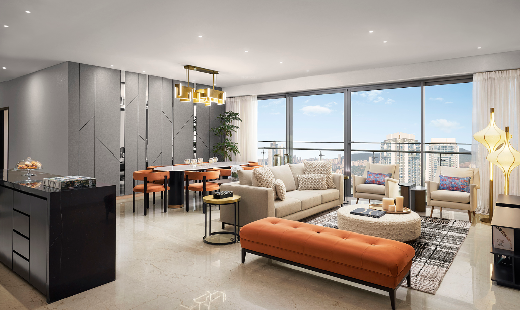  elysian tower c d e Living Area