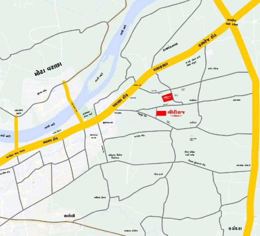  giriraj homes vibhag 2 Location Plan
