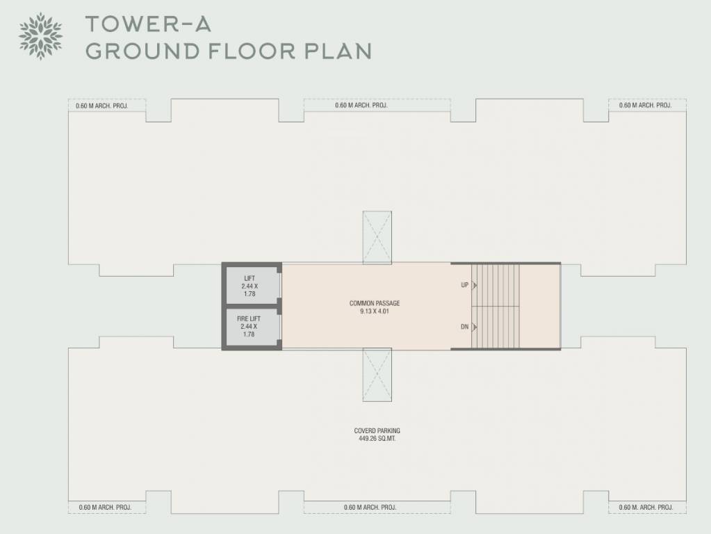 florencia Block A Cluster Plan for ground Floor
