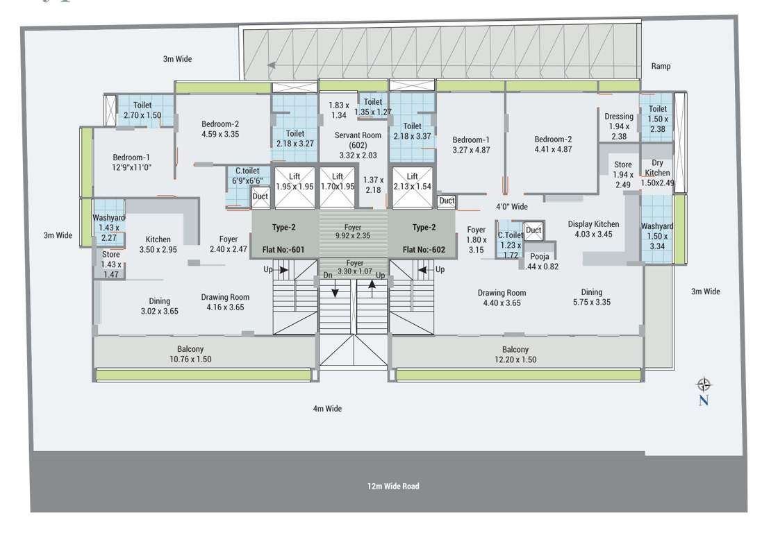 sindur sattva Sindur Sattva Cluster Plan for 6th Floor