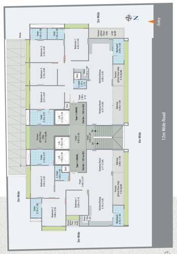  sindur-sattva Sindur Sattva Cluster Plan from 1st to 5th Floor