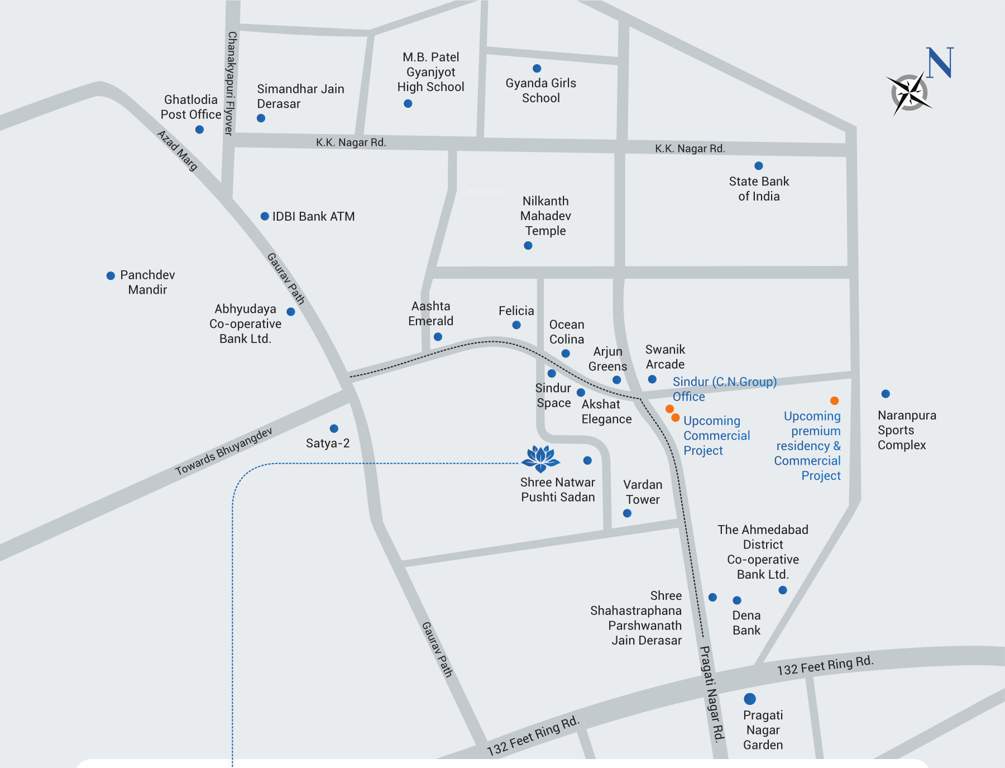  sindur sattva Location Plan