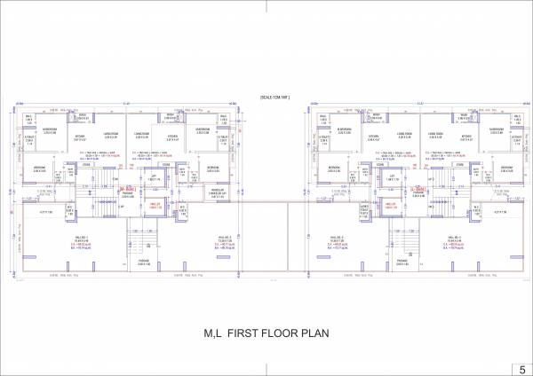  sun-shantam Block M And L Cluster Plan for 1st Floor