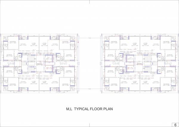  sun-shantam Block M And L Cluster Plan for Typical Floor