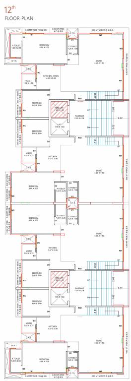  avkash 1 A And B Cluster Plan For 12th Floor