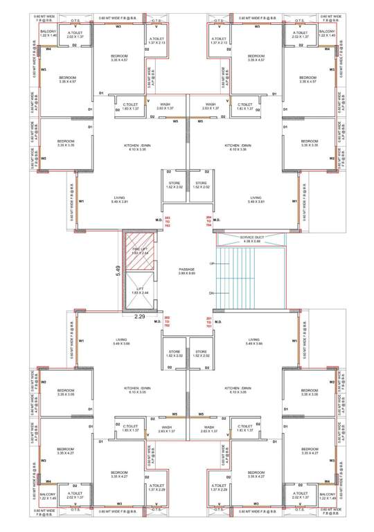  avkash 2 Avkash 2 Cluster Plan from 1st to 7th Floor