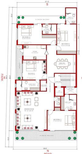  elegant-floors Bhoomi Elegant Floors Cluster Plan from 1st to 4th Floor
