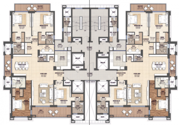  valencia-tower Tower A Cluster Plan