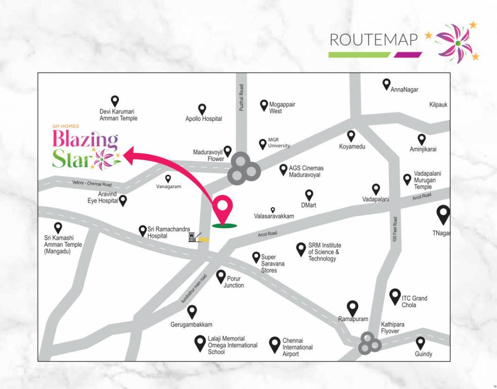  blazing star Location Plan