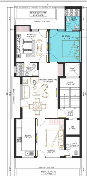  pristine-floors Pristine Floors Cluster Plan from 1st to 4th Floor