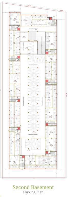 the signature A To J Second Basement Cluster Plan