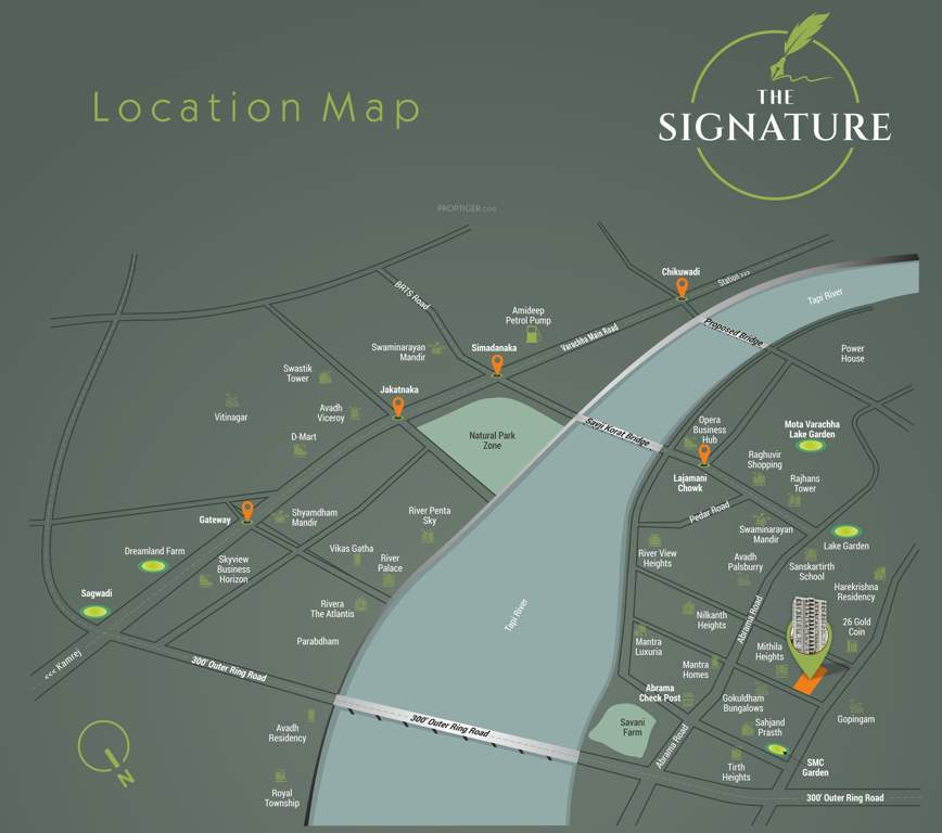  the signature Location Plan