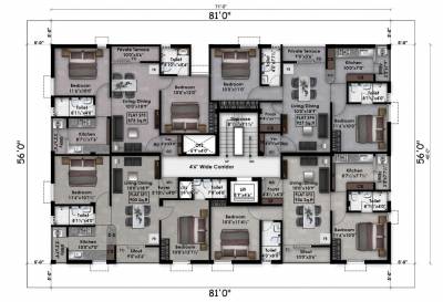  subakirudh Subakirudh Cluster Plan for 2nd Floor
